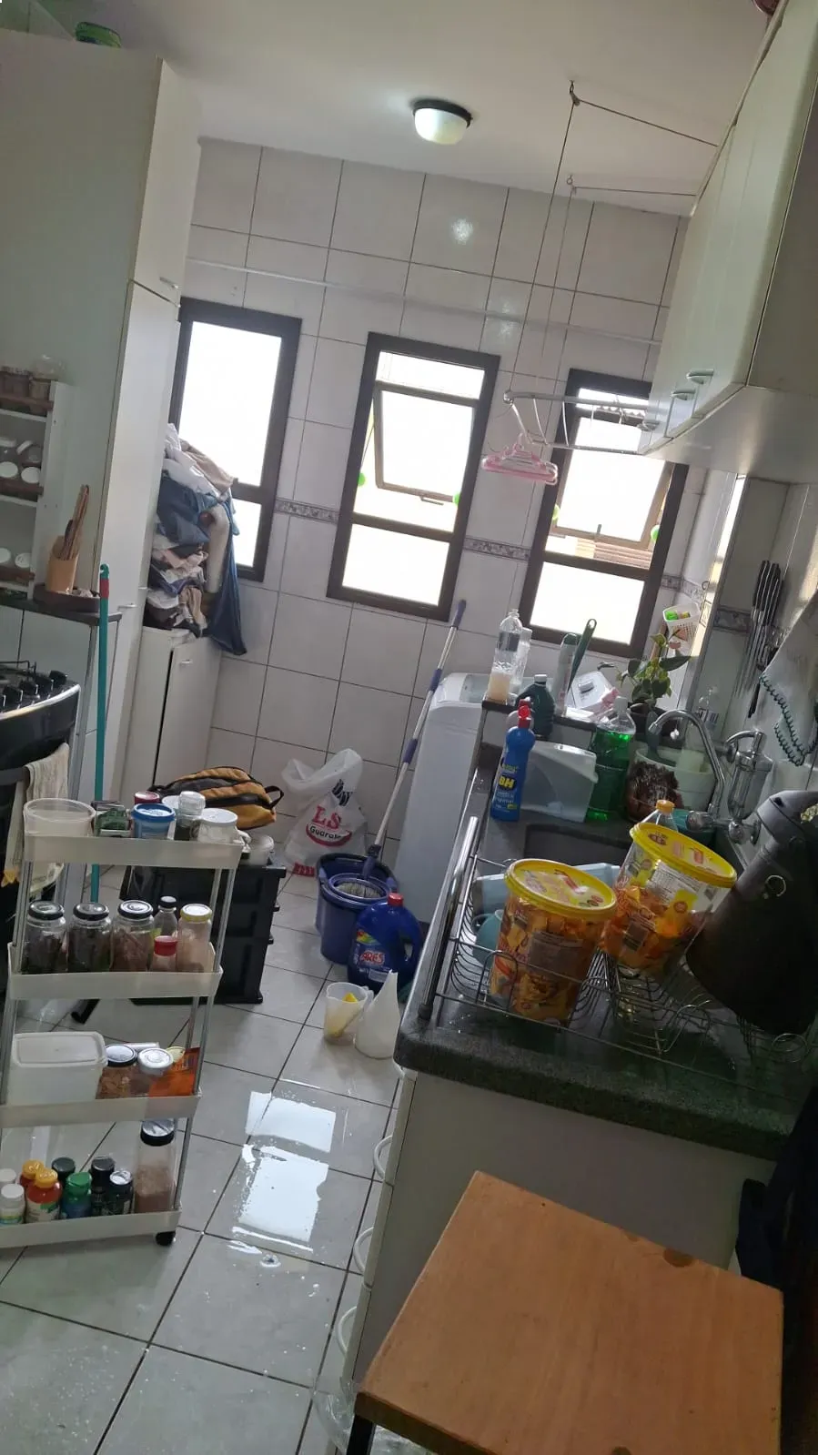 Ambiente antes da limpeza